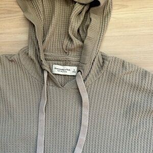 Abercrombie & Fitch Soft Cozy Waffle Knit Hoodie